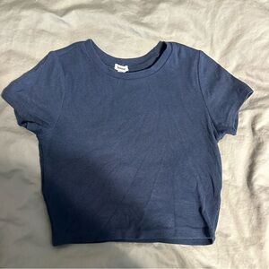 Women’s garage blue crop top SIZE MEDIUM